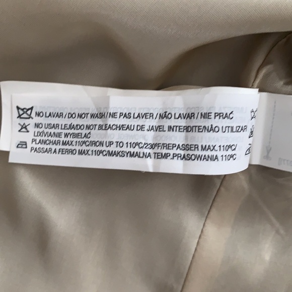 ZARA Chocolate Metallic Brown Belted Spring/Fall Coat/Jacket Size M - Picture 10 of 13